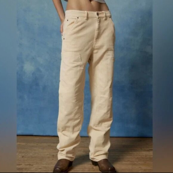 BDG Pants - Urban Outfitters BDG Corduroy Carpenter Pant in Mango